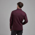 Dark Garnet Montane Men's Fury Fleece Jacket Model Back