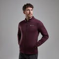 Dark Garnet Montane Men's Fury Fleece Jacket Model 4