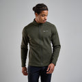 Oak Green Montane Men's Fury Fleece Jacket Model Front