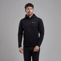 Black Montane Men's Fury Lite Hooded Fleece Jacket Model Front