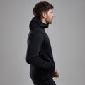 Black Montane Men's Fury Lite Hooded Fleece Jacket Model 4