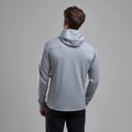 Pebble Blue Montane Men's Fury Lite Hooded Fleece Jacket Model Back