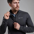 Midnight Grey Montane Men's Fury Lite Fleece Pull-On Model 4