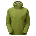 Alder Green Montane Men's Minimus Lite Waterproof Jacket Front