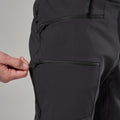 Black Montane Men's Mossa XT Softshell Pants Model 10 MMXPRBLA