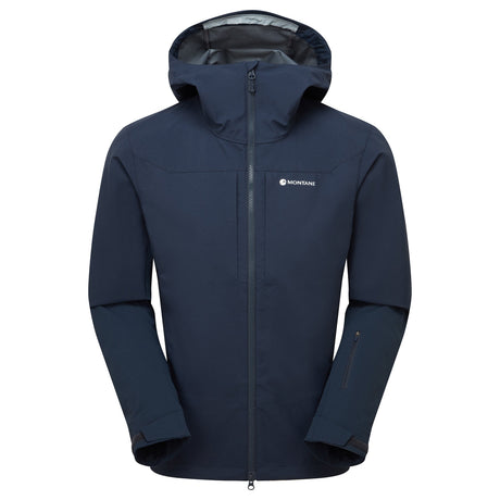 Eclipse Blue Montane Men's Nordes Hooded Softshell Jacket Front