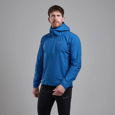 Electric Blue Montane Men's Phase Nano Waterproof Jacket Front