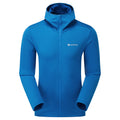 Neptune Blue Montane Men's Protium Hooded Fleece Jacket Front