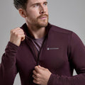 Dark Garnet Montane Protium Fleece Pull-On Jacket Model 4