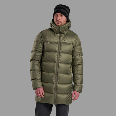 Caper Montane Men's Polaron XT Hooded Down Jacket Front