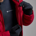 Acer Red Montane Men's Resolve XT Hooded Down Jacket Model 6