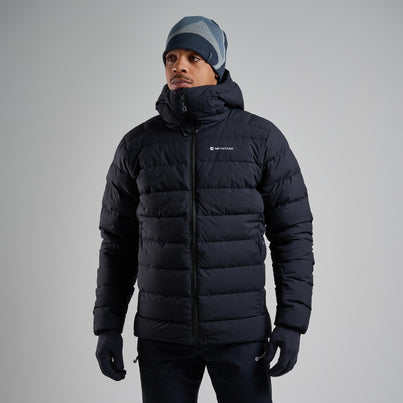 Black Montane Men's Resolve XT Hooded Down Jacket Front