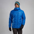 Neptune Blue Montane Men's Respond XT Hooded Insulated Jacket Model Front