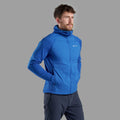 Neptune Blue Montane Men's Sirocco Lite Hooded Insulated Jacket Model Front