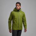 Alder Green Montane Men's Spirit Lite Waterproof Jacket Model Front