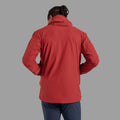 Dark Maple Montane Men's Tenacity Hooded Softshell Jacket Model Back