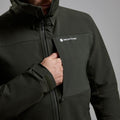 Oak Green Montane Men's Tenacity XT Hooded Softshell Jacket Model 4