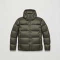 Moss Montane Men's Thaw Hooded Down Jacket Front MTHAHMOS