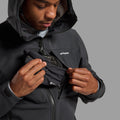 Black Montane Men's Windjammer XPD Hooded Softshell Jacket Model 5