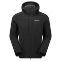 Black Montane Men's Windjammer XPD Hooded Softshell Jacket Front