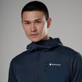Eclipse Blue Montane Men's Zepher Hooded Fleece Jacket Model 4 MZEPHECL