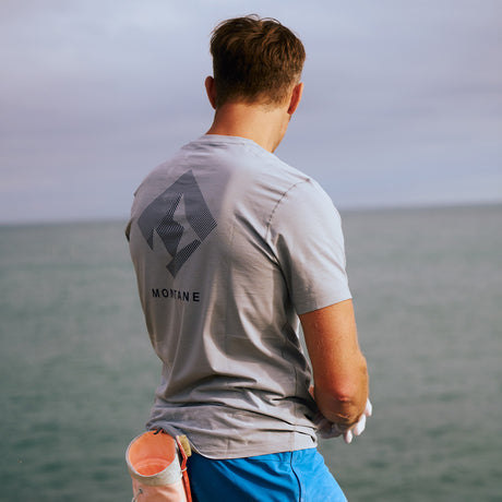 Pebble Blue Montane Men's Alhena Mountain 25 T-Shirt Front