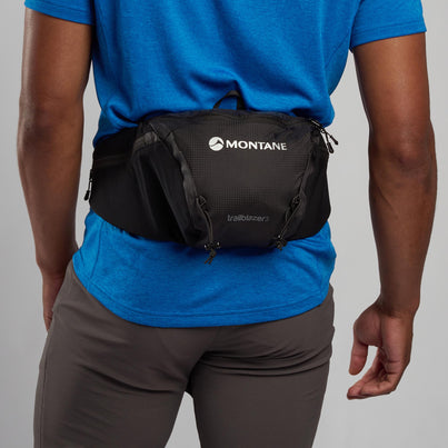 Black Montane Trailblazer® 3L Waist pack Side PTZ03BLA