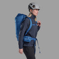 Neptune Blue Montane Valen 40+5L Backpack Model Front