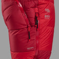 Adrenaline Red Montane Apex 8000 Down Salopettes Model 4
