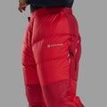Adrenaline Red Montane Apex 8000 Down Salopettes Model 5
