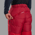Adrenaline Red Montane Apex 8000 Down Salopettes Model 9