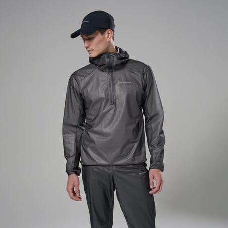 Midnight Grey Montane Minimus Nano Waterproof Pull On Front