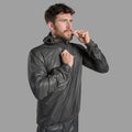 Charcoal Montane Unisex Minimus Nano Pull-On Waterproof Jacket Model 4