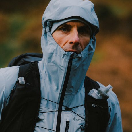 Frost Blue Montane Men's Minimus Lite Waterproof Jacket Front MMLIJFRO